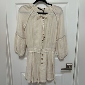 Zara One Piece Short Jumper Boho Inspired with Long Bell Sleeve